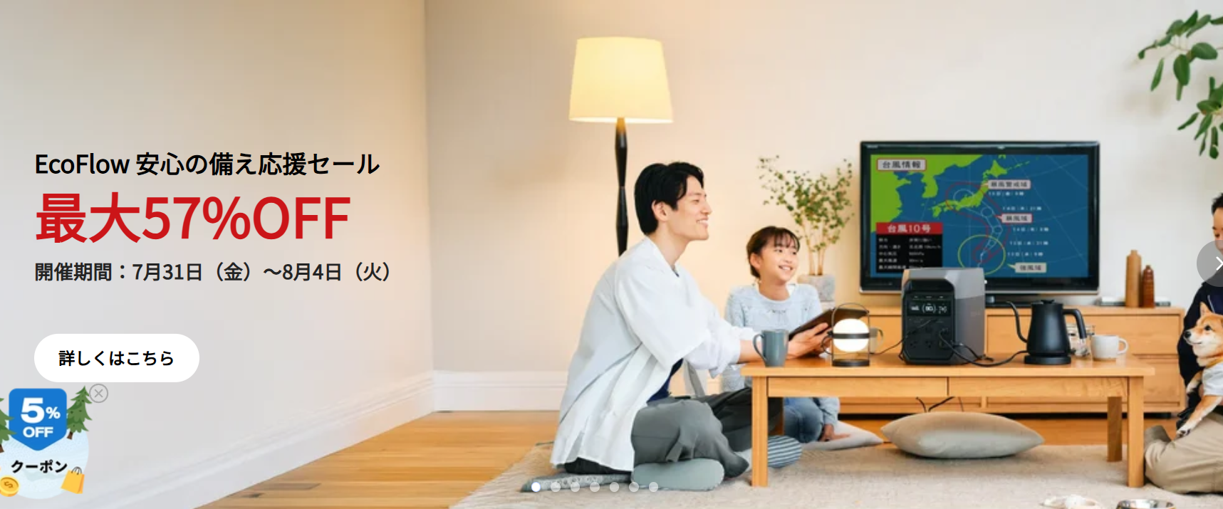 【5％クーポンコード掲】エコフロー(EcoFlow)ポータブル 電源のキャンペーン・セールやクーポンコードで最安値で買う方法